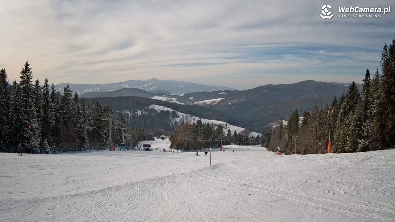 Wierchomla - widok na trasy - 20 luty 2026, 14:16