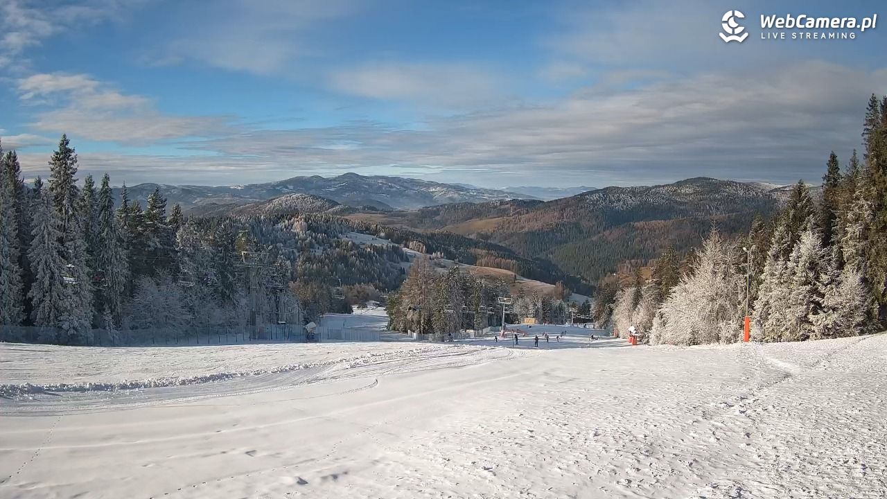 Wierchomla - widok na trasy - 26 grudzień 2025, 11:59