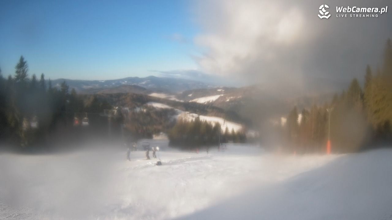 Wierchomla - widok na trasy - 29 grudzień 2025, 09:52
