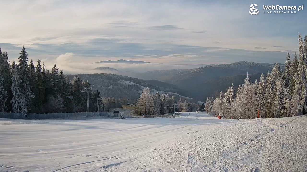 Wierchomla - widok na trasy - 16 grudzień 2025, 13:42