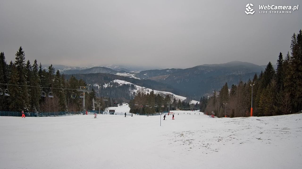 Wierchomla - widok na trasy - 21 luty 2026, 17:00