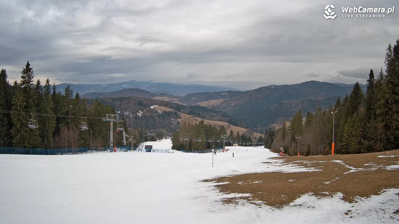 Wierchomla - widok na trasy - 14 luty 2026, 10:35