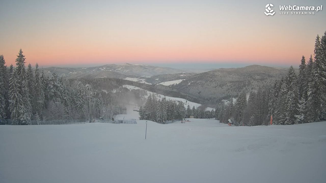 Wierchomla - widok na trasy - 09 styczeń 2026, 07:27