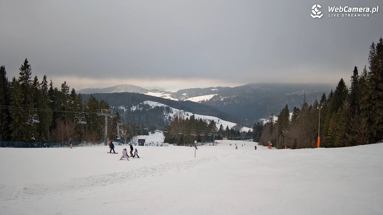 Wierchomla - widok na trasy - 23 styczeń 2026, 13:02