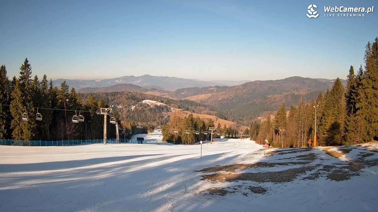 Wierchomla - widok na trasy - 28 luty 2026, 09:03