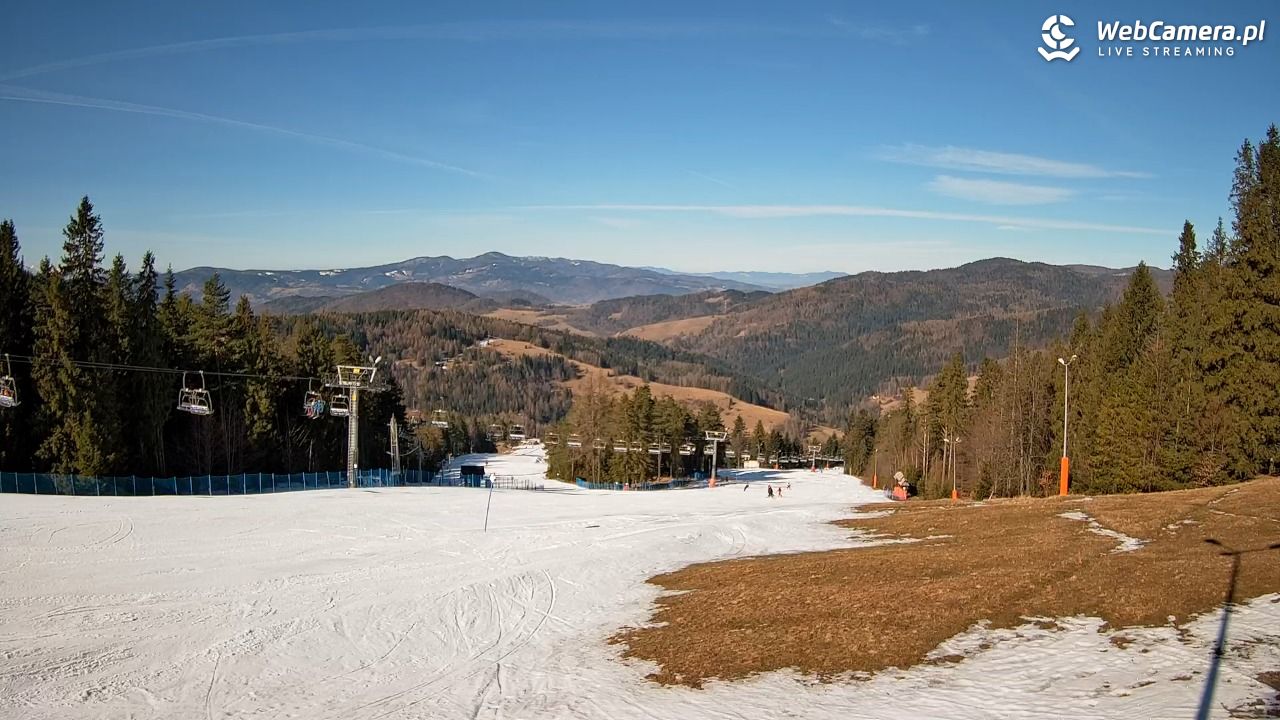 Wierchomla - widok na trasy - 03 marzec 2026, 10:10