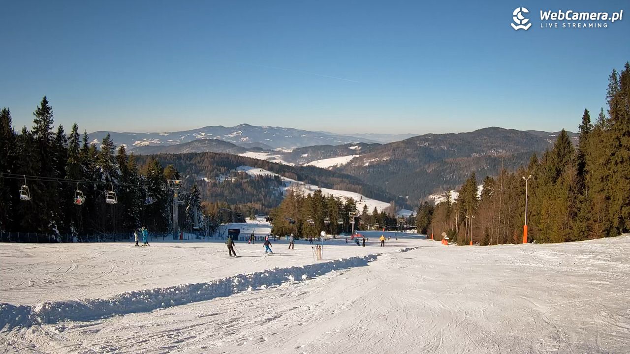 Wierchomla - widok na trasy - 20 styczeń 2026, 11:20