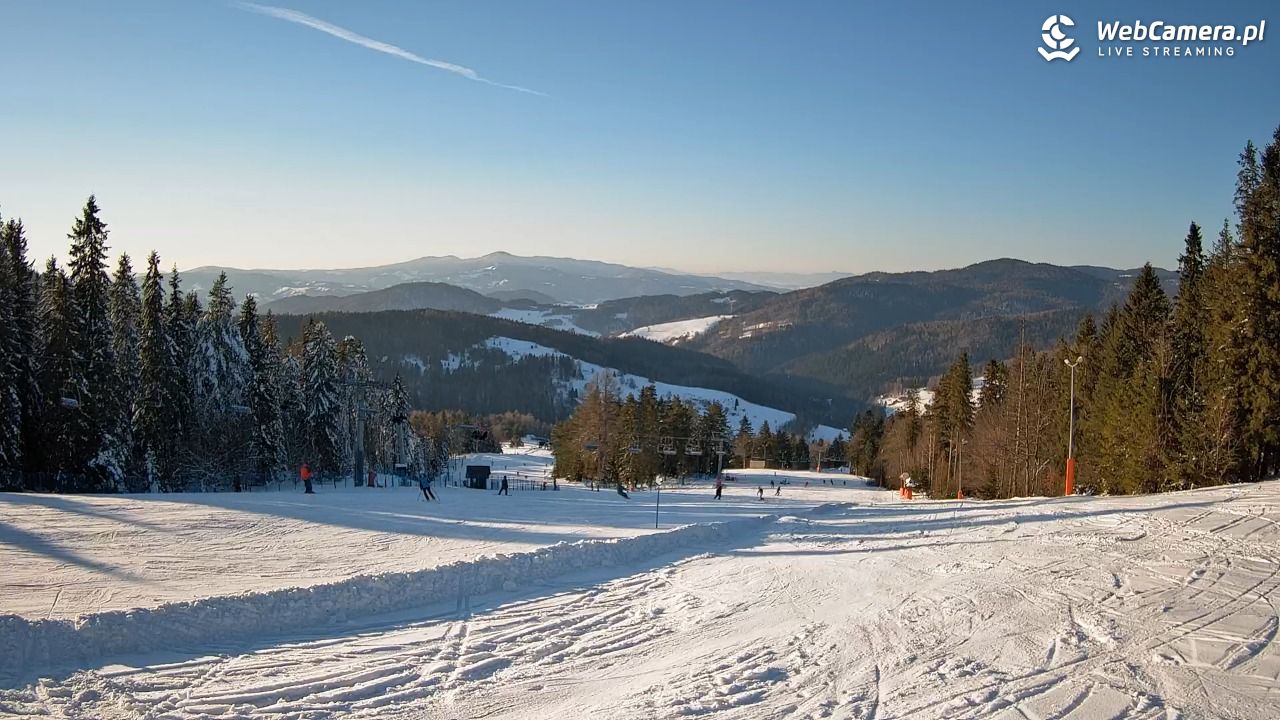 Wierchomla - widok na trasy - 17 styczeń 2026, 14:37