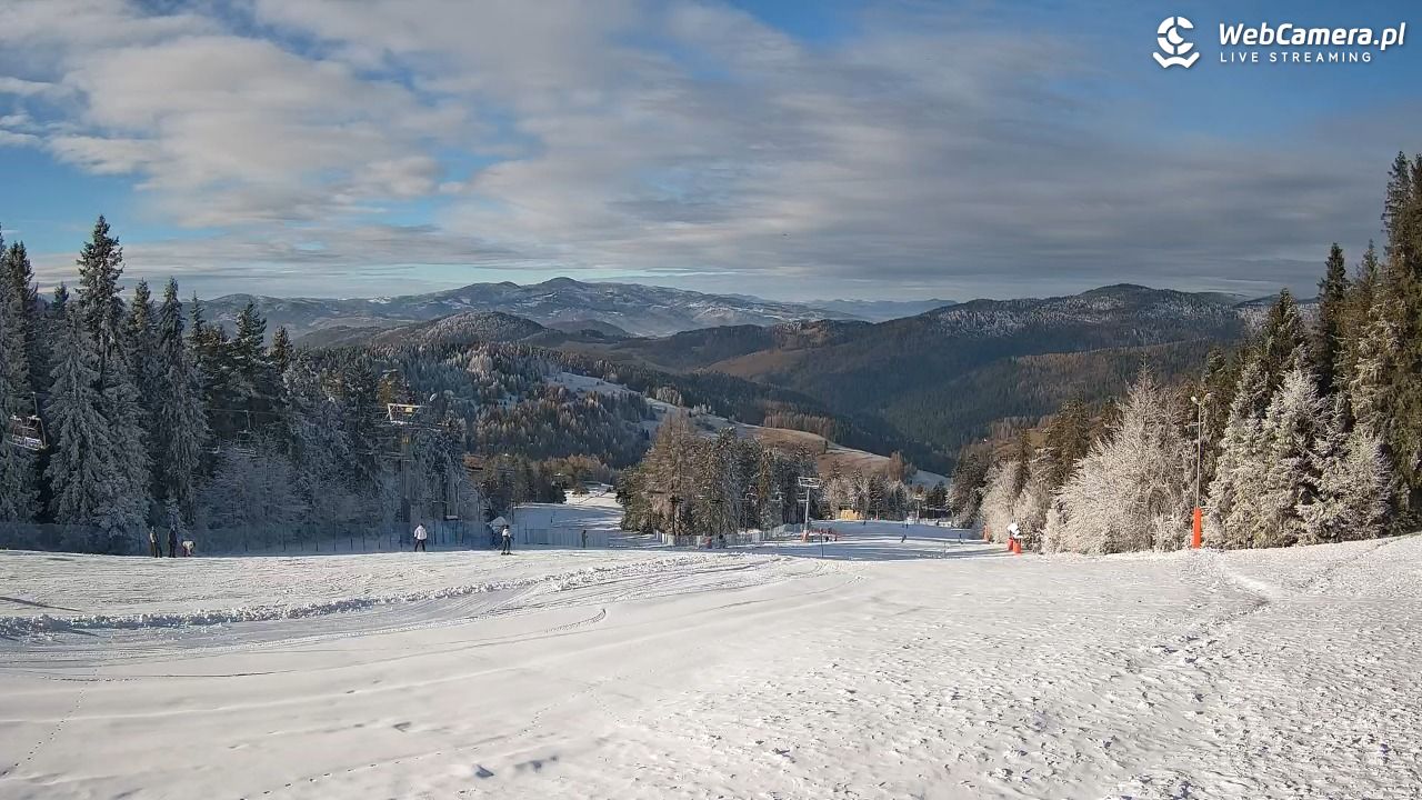 Wierchomla - widok na trasy - 26 grudzień 2025, 12:11