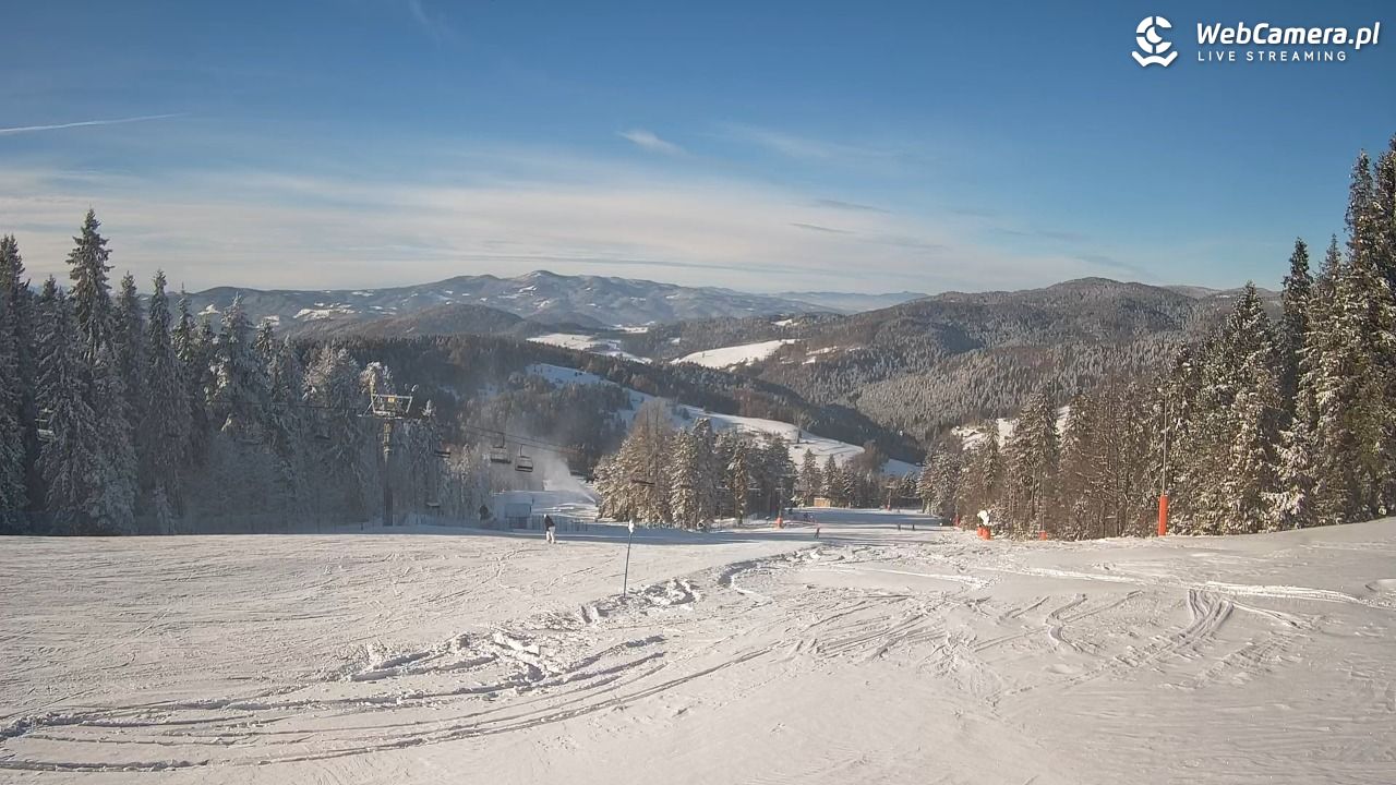 Wierchomla - widok na trasy - 09 styczeń 2026, 12:45