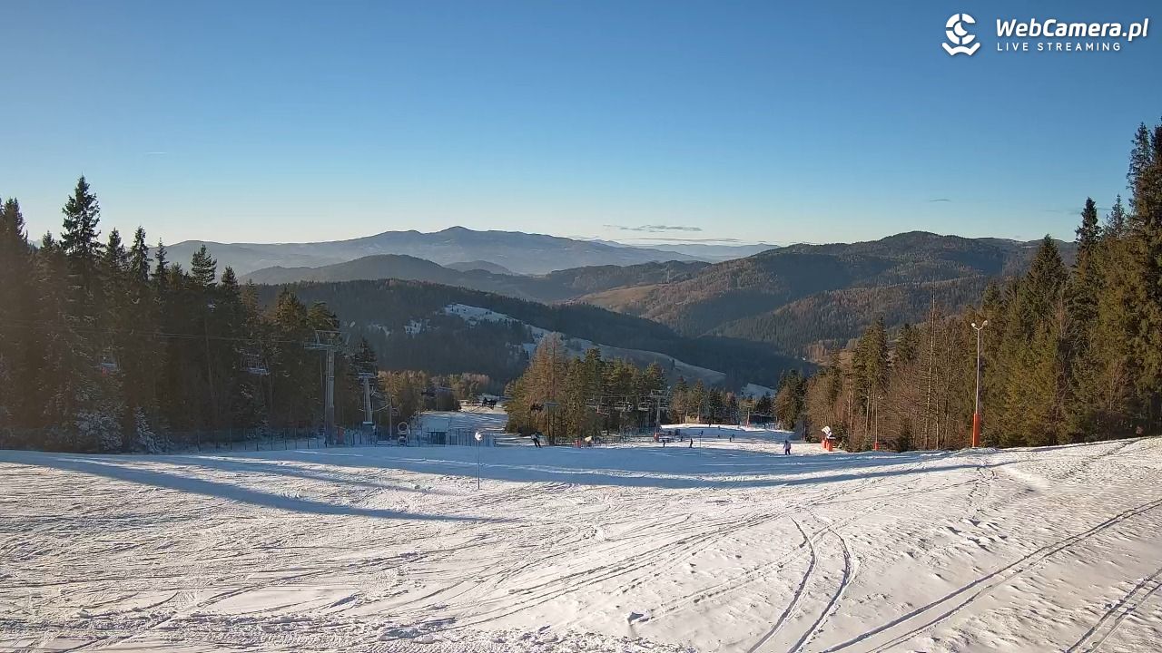 Wierchomla - widok na trasy - 27 grudzień 2025, 14:05