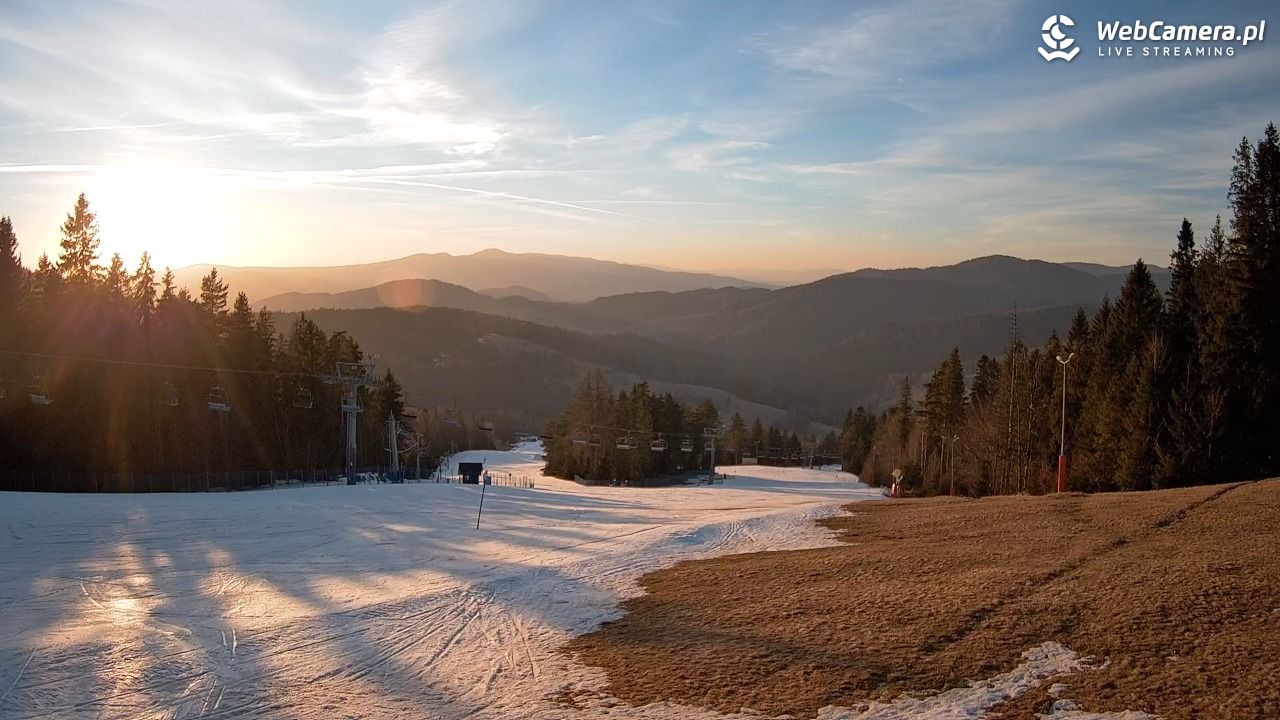 Wierchomla - widok na trasy - 05 marzec 2026, 17:00