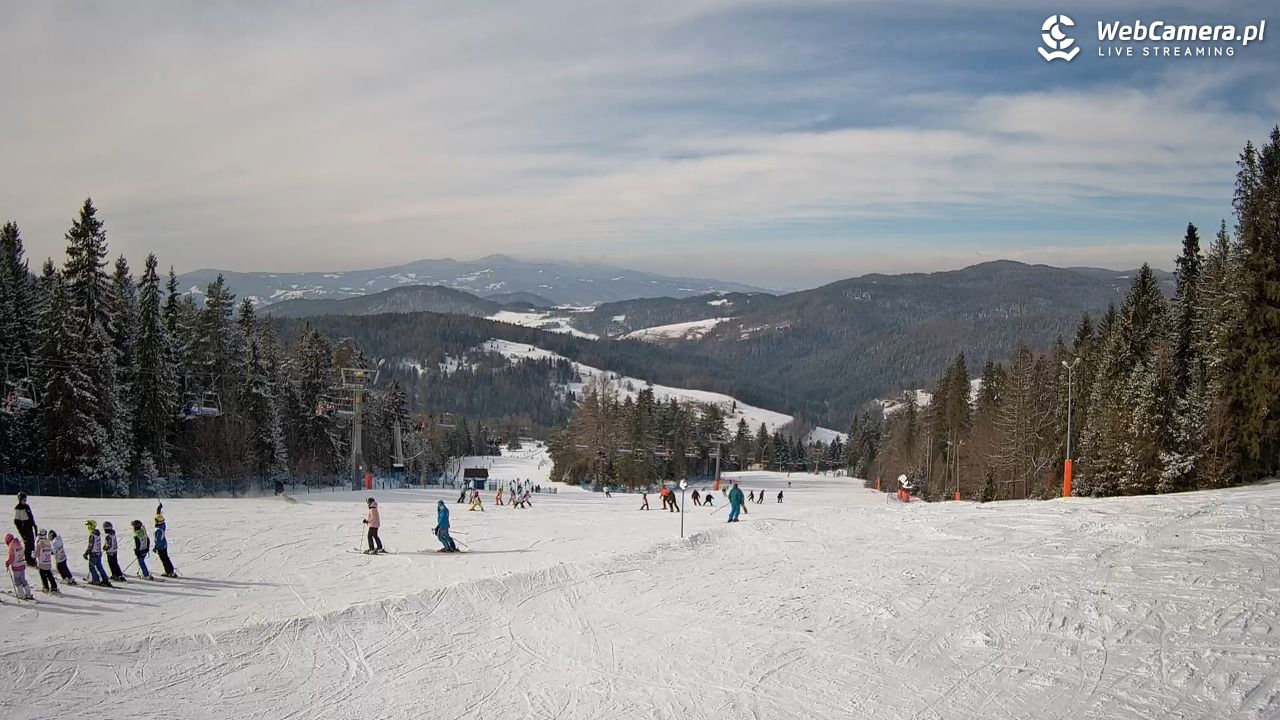 Wierchomla - widok na trasy - 20 luty 2026, 12:28