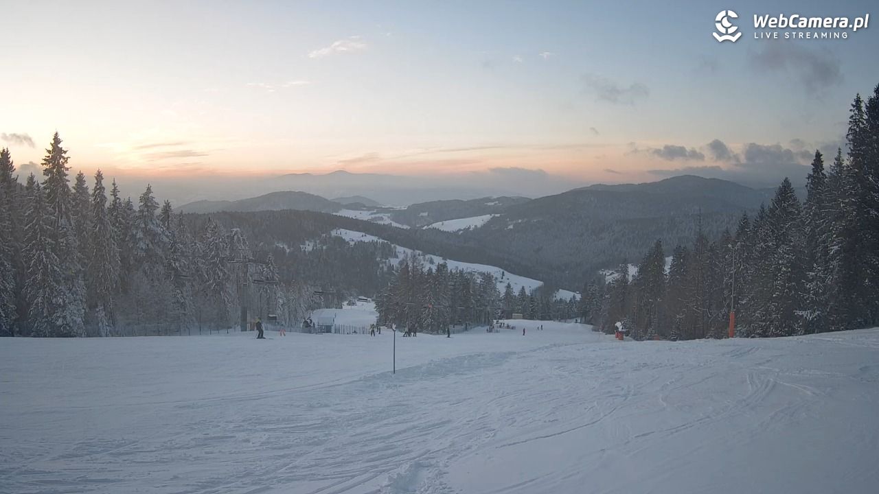 Wierchomla - widok na trasy - 10 styczeń 2026, 15:43