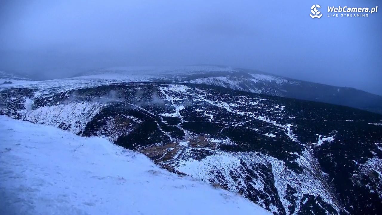ŚNIEŻKA - widok z 1603 m n.p.m. - 30 październik 2025, 07:08