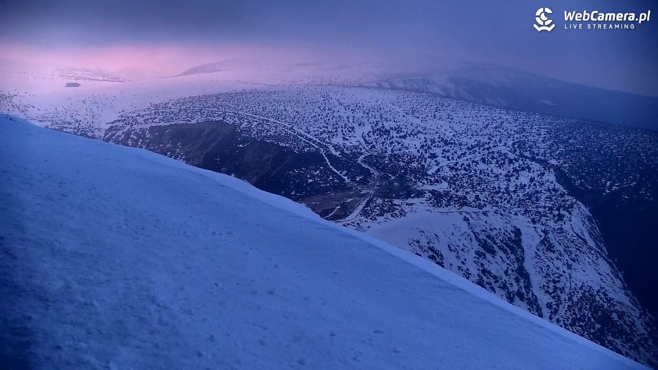 ŚNIEŻKA - widok z 1603 m n.p.m. - 19 marzec 2026, 18:01