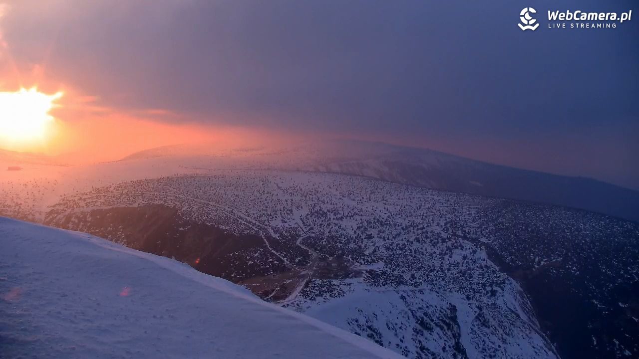 ŚNIEŻKA - widok z 1603 m n.p.m. - 19 marzec 2026, 17:51