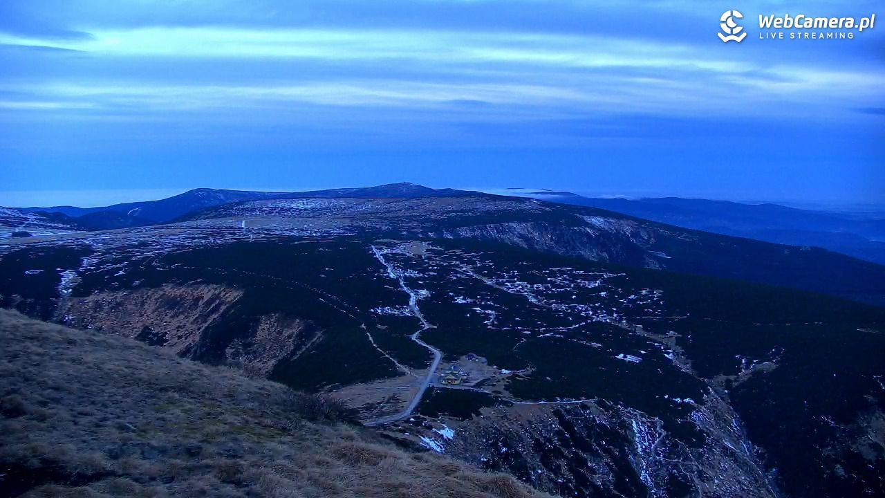 ŚNIEŻKA - widok z 1603 m n.p.m. - 17 grudzień 2025, 07:54