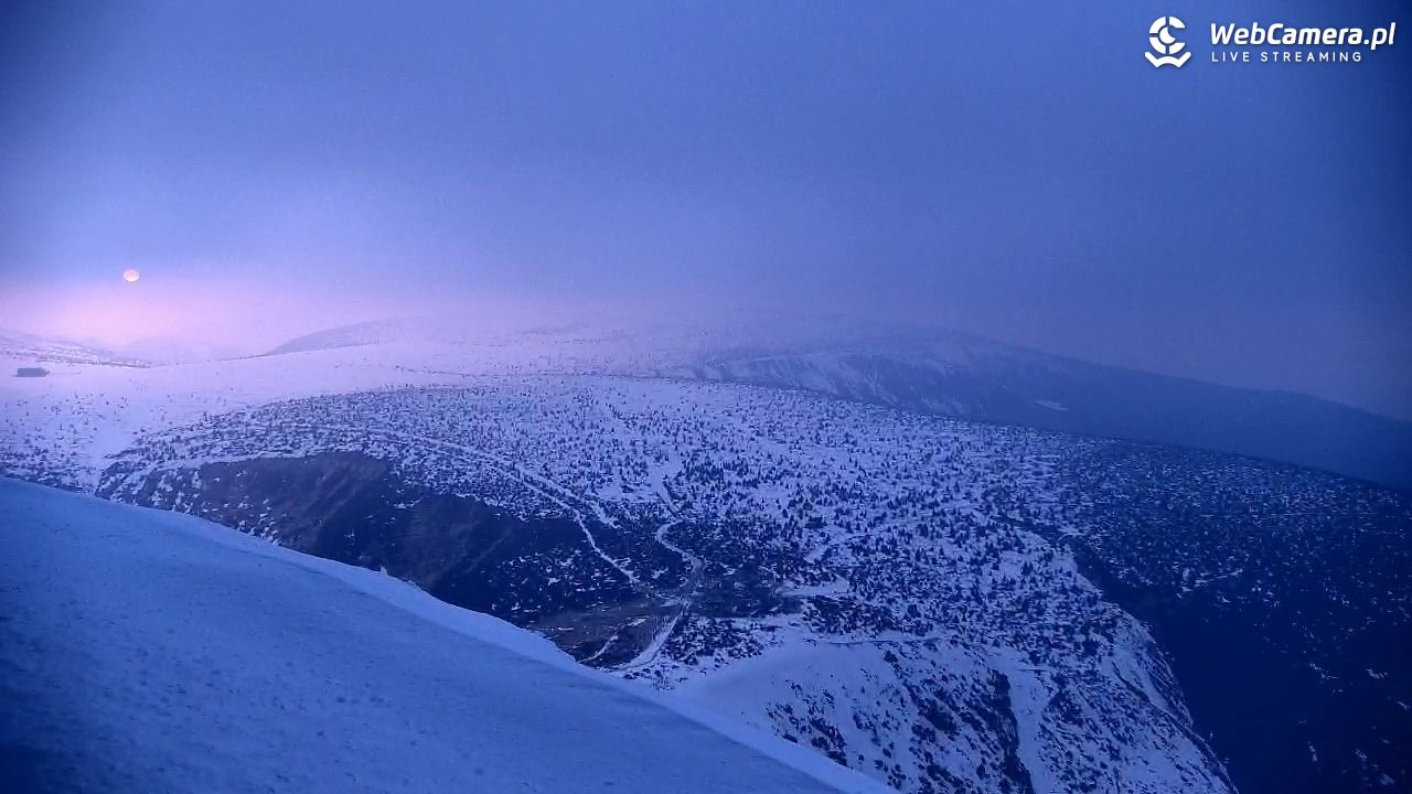 ŚNIEŻKA - widok z 1603 m n.p.m. - 19 marzec 2026, 18:04