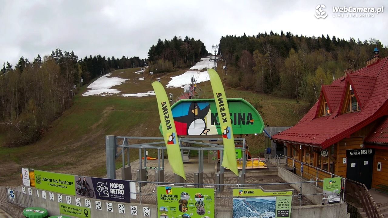 KASINA - ski dolna stacja wyciągu - 20 kwiecień 2026, 06:26