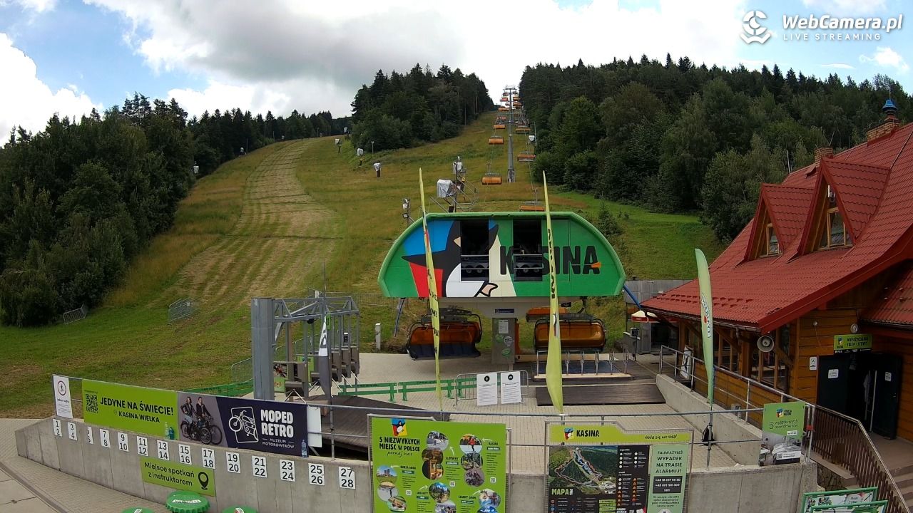 KASINA - ski dolna stacja wyciągu - 18 lipiec 2026, 11:27