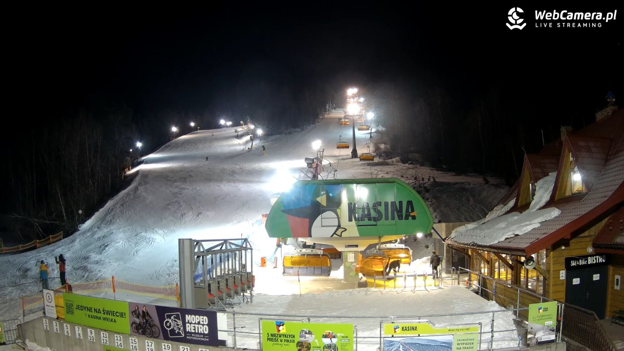 KASINA - ski dolna stacja wyciągu - 19 styczeń 2026, 21:04