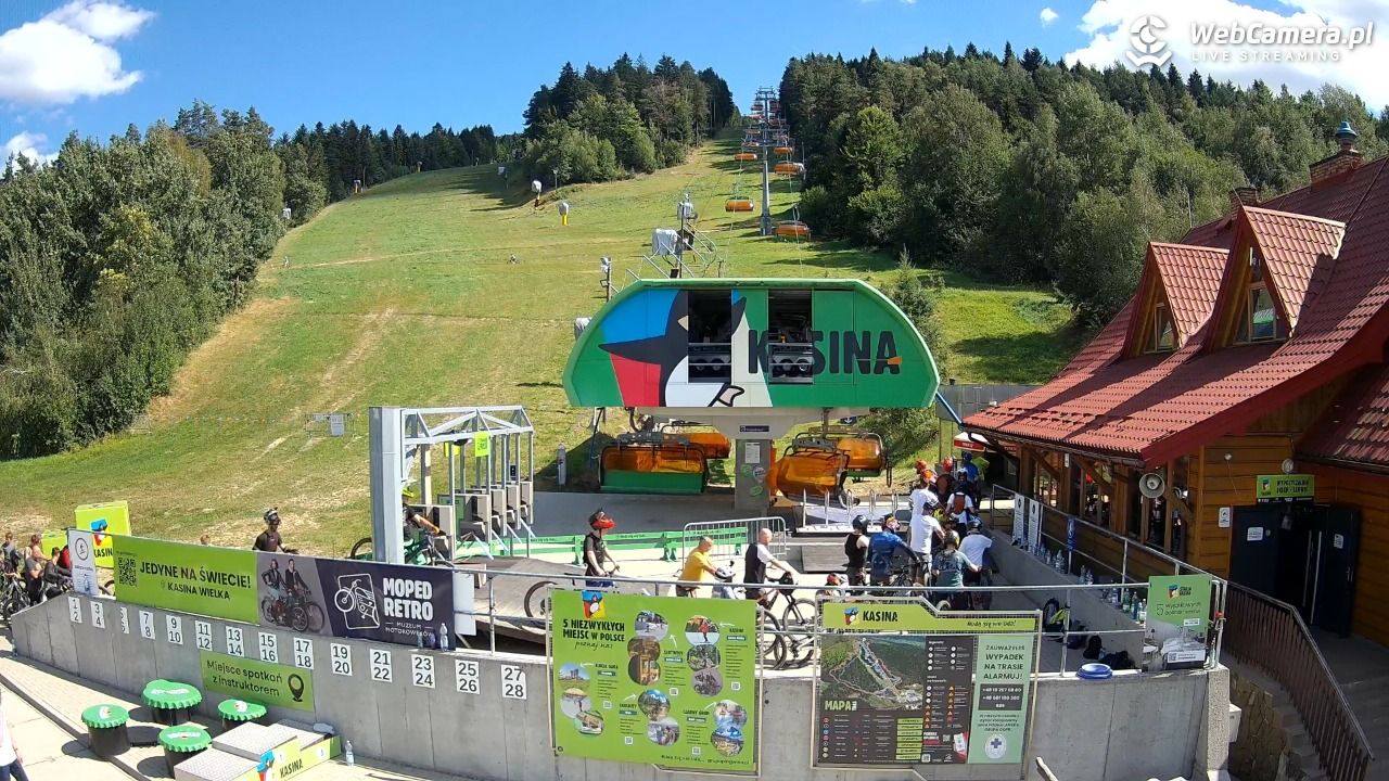 KASINA - ski dolna stacja wyciągu - 30 sierpień 2026, 13:49