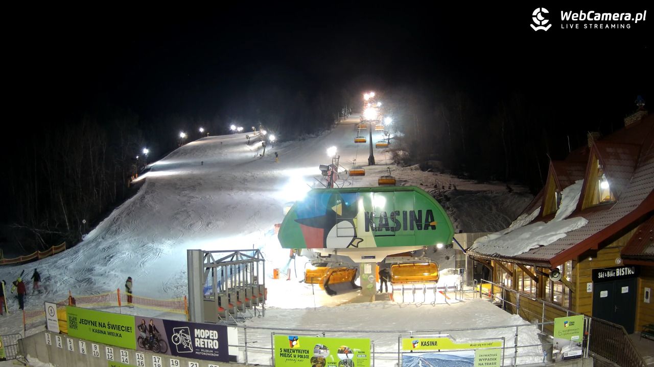 KASINA - ski dolna stacja wyciągu - 19 styczeń 2026, 21:02