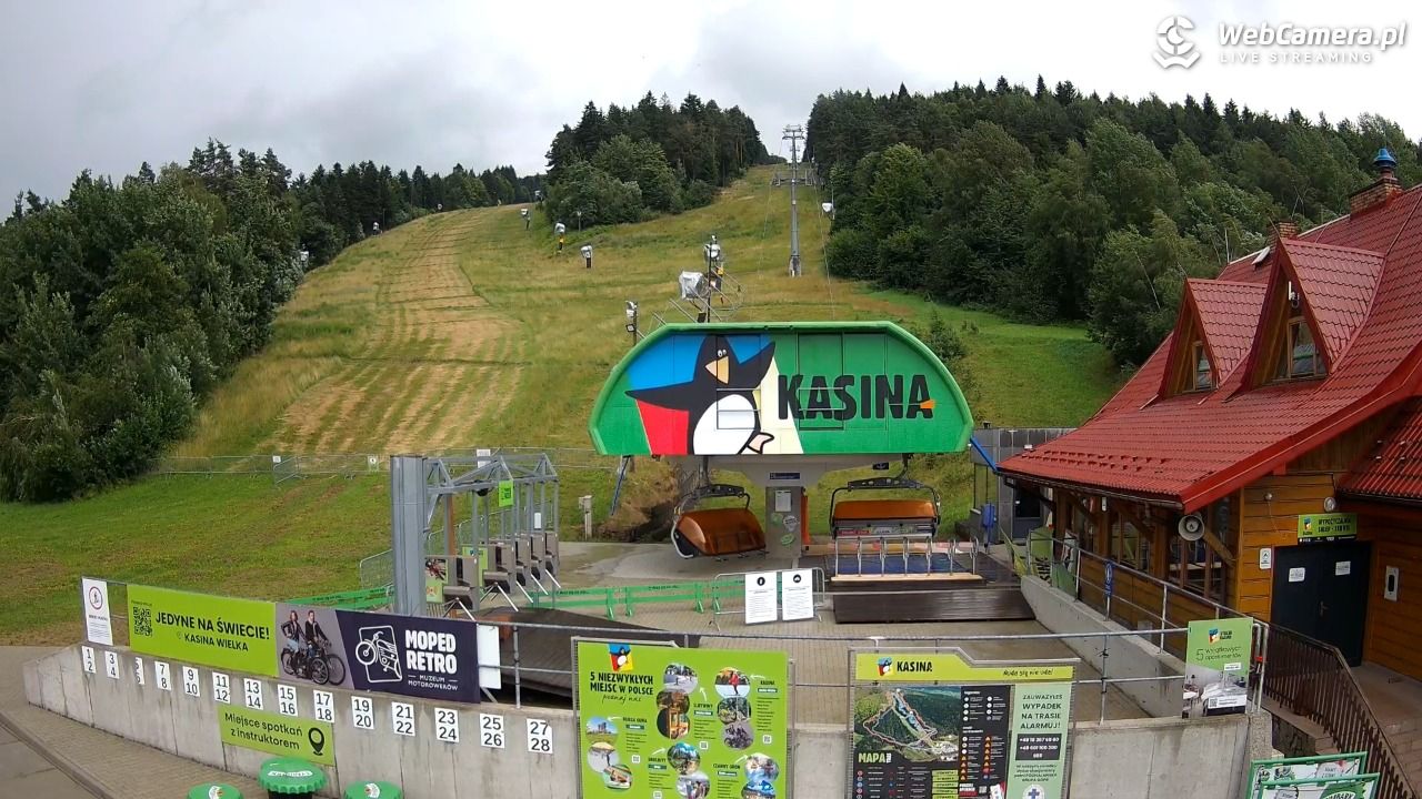 KASINA - ski dolna stacja wyciągu - 19 lipiec 2026, 17:46