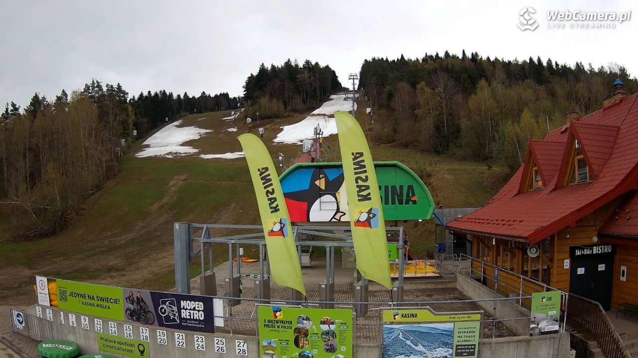 KASINA - ski dolna stacja wyciągu - 20 kwiecień 2026, 07:10
