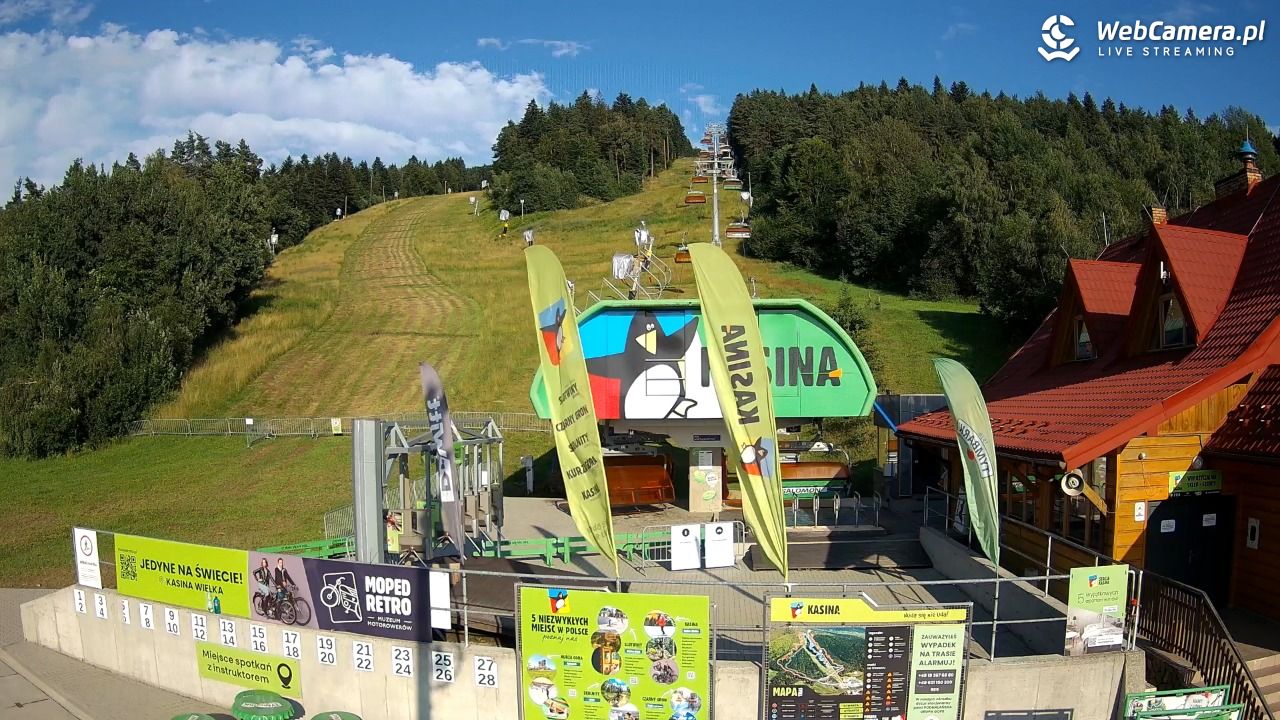KASINA - ski dolna stacja wyciągu - 18 lipiec 2026, 18:26