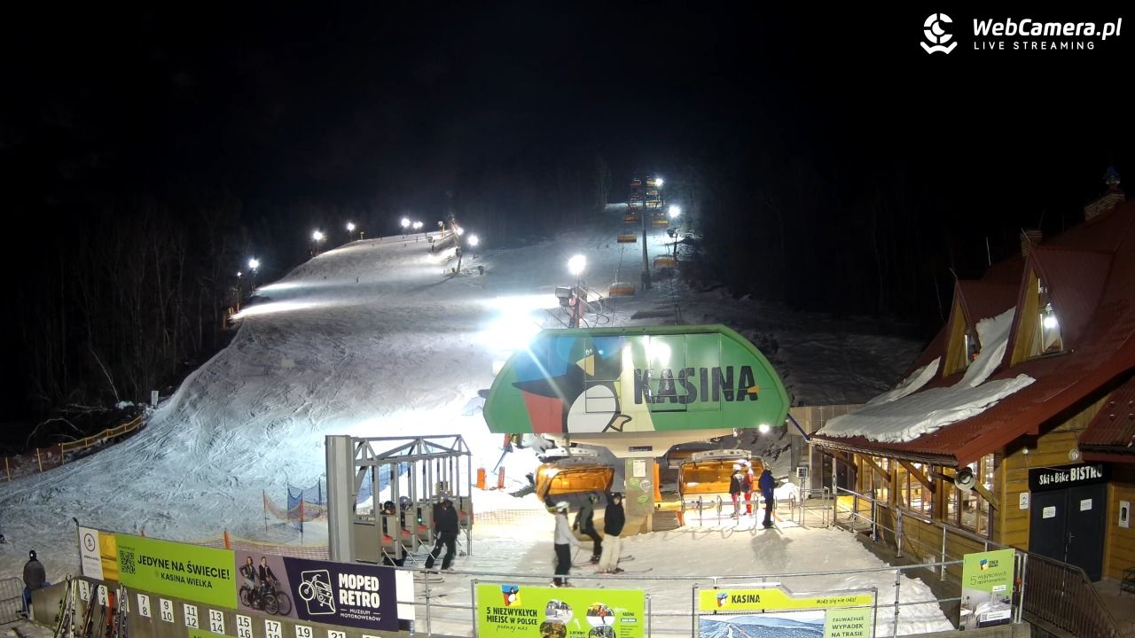 KASINA - ski dolna stacja wyciągu - 06 grudzień 2025, 20:18