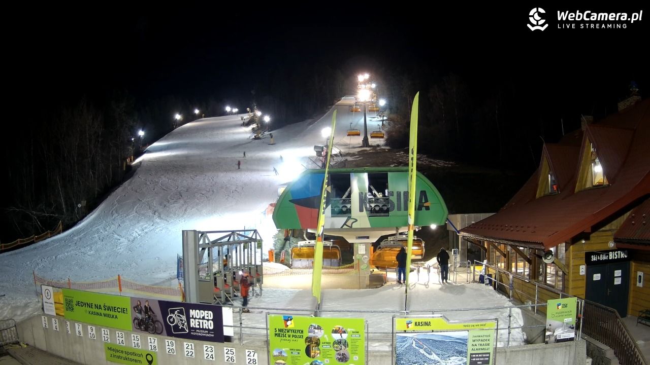 KASINA - ski dolna stacja wyciągu - 06 marzec 2026, 18:35