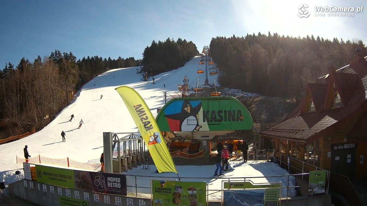 KASINA - ski dolna stacja wyciągu - 06 marzec 2026, 09:36