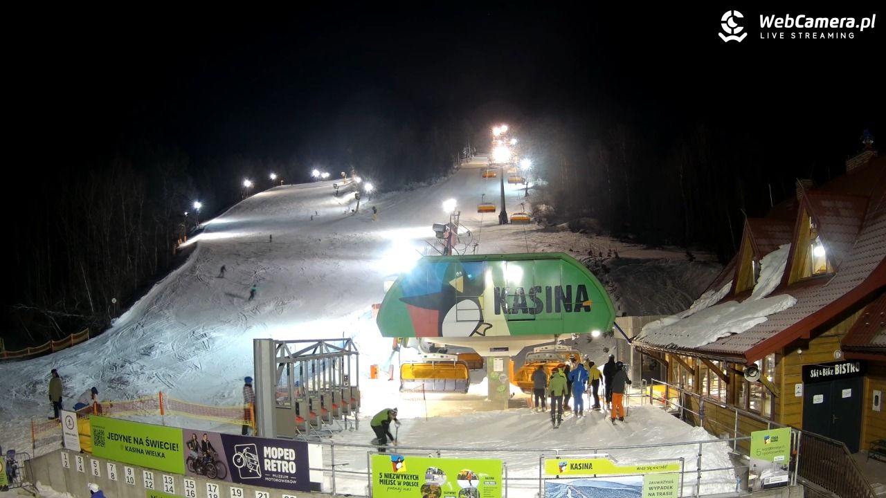KASINA - ski dolna stacja wyciągu - 19 styczeń 2026, 20:00