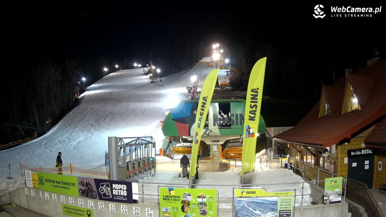 KASINA - ski dolna stacja wyciągu - 06 marzec 2026, 18:53