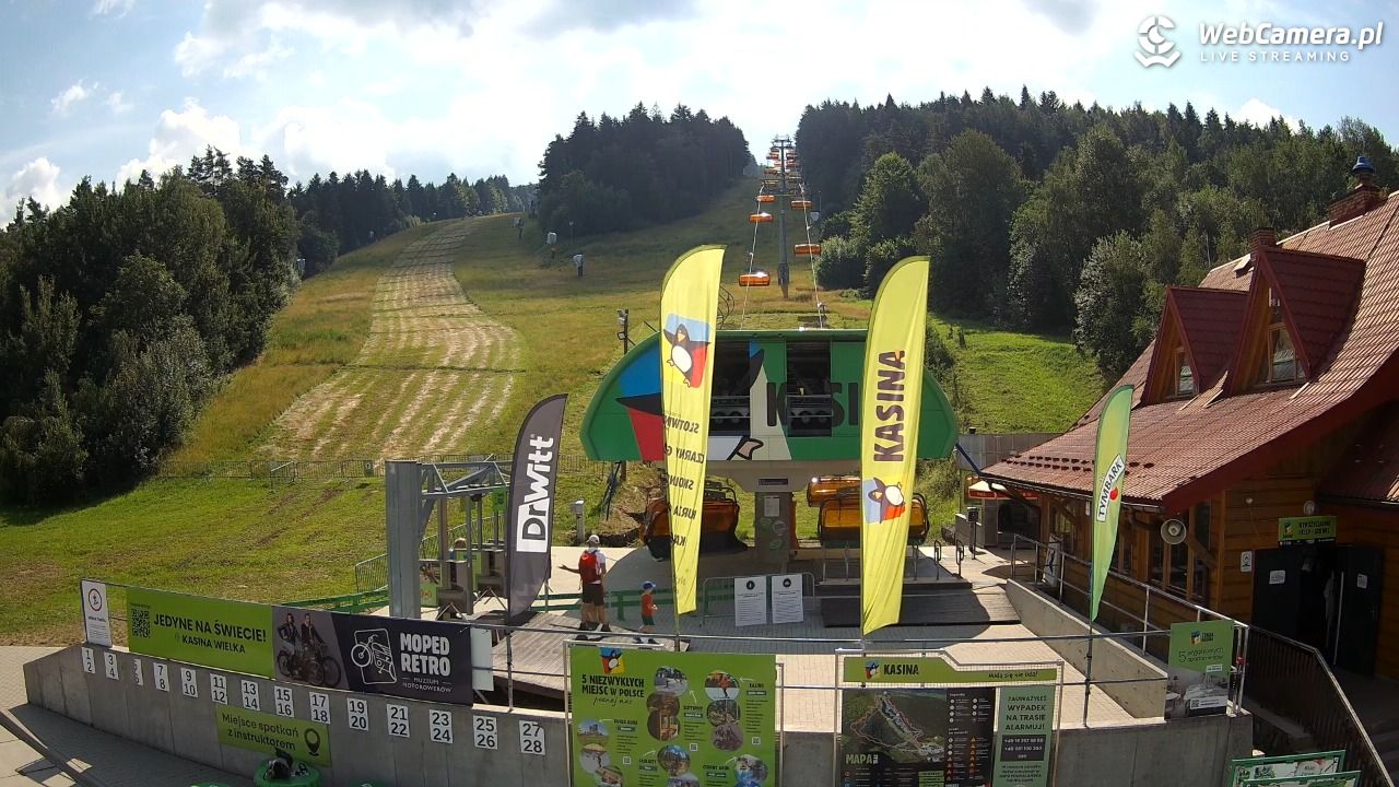 KASINA - ski dolna stacja wyciągu - 19 lipiec 2026, 10:06