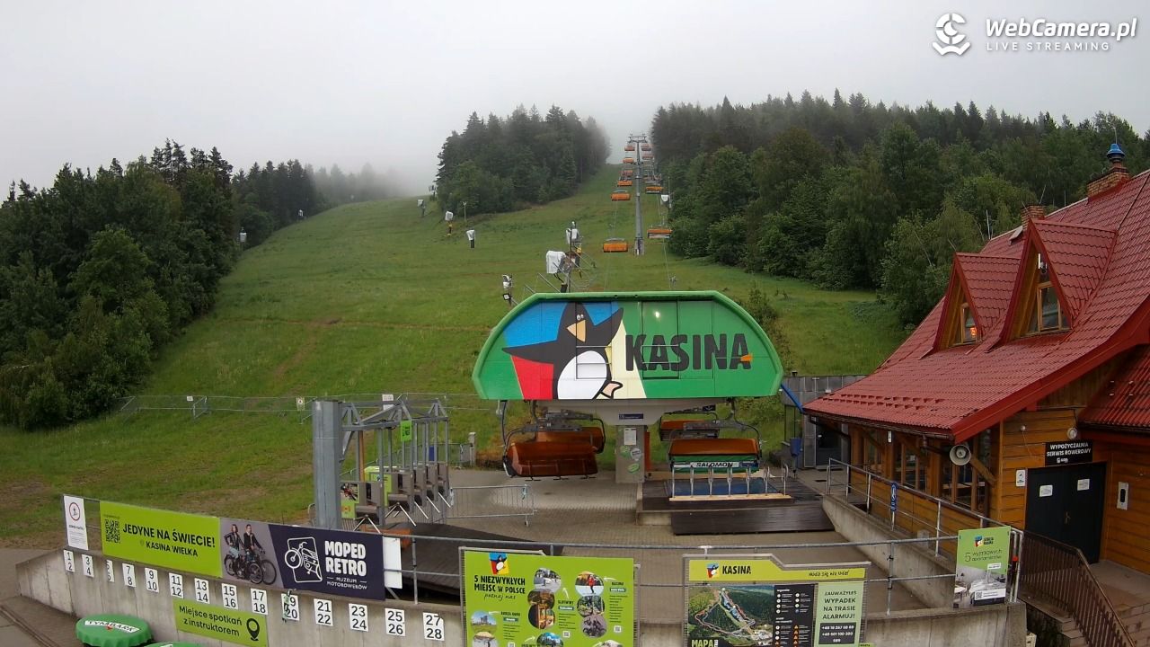 KASINA - ski dolna stacja wyciągu - 04 czerwiec 2026, 05:52