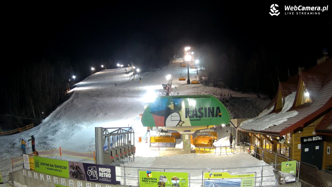 KASINA - ski dolna stacja wyciągu - 19 styczeń 2026, 21:04