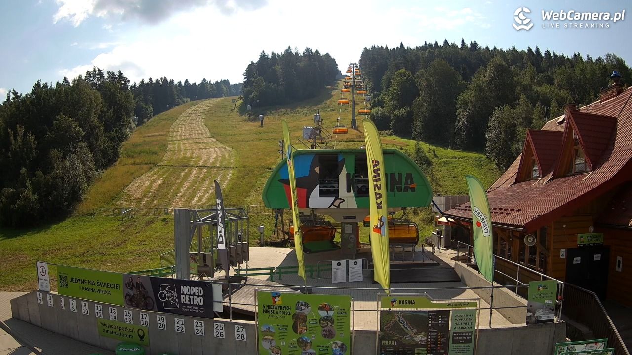 KASINA - ski dolna stacja wyciągu - 19 lipiec 2026, 09:31