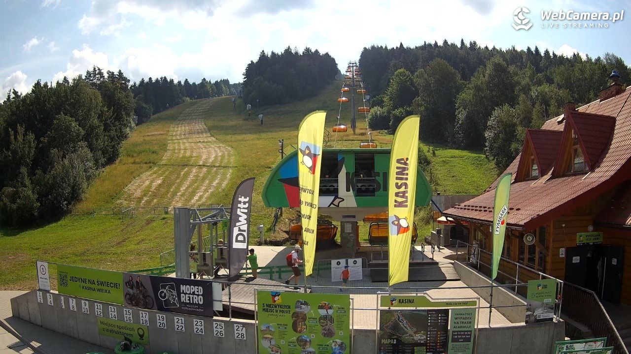 KASINA - ski dolna stacja wyciągu - 19 lipiec 2026, 10:06