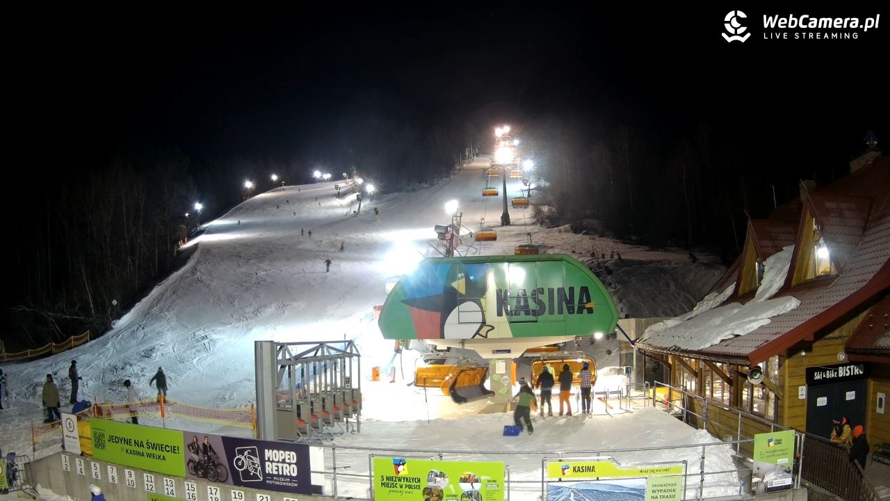 KASINA - ski dolna stacja wyciągu - 19 styczeń 2026, 20:00