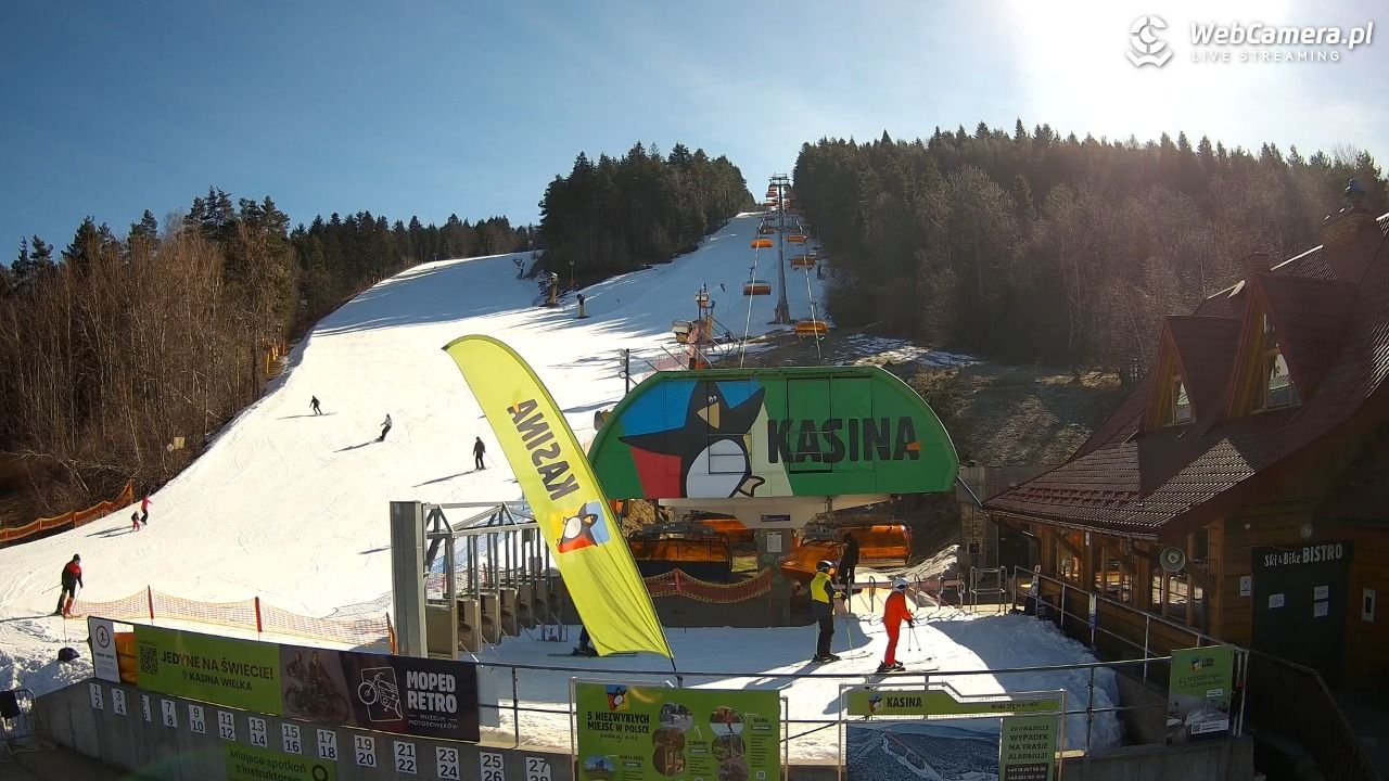 KASINA - ski dolna stacja wyciągu - 06 marzec 2026, 09:53
