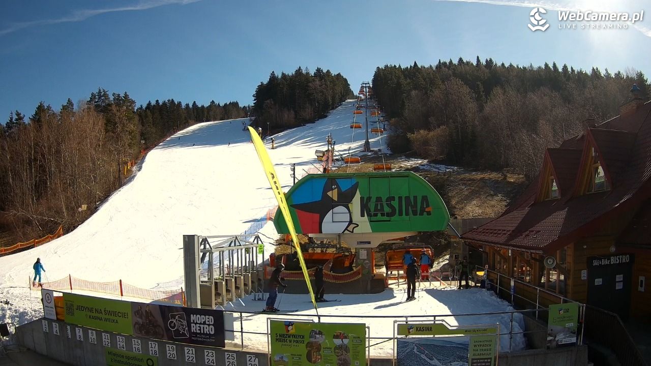 KASINA - ski dolna stacja wyciągu - 06 marzec 2026, 10:34