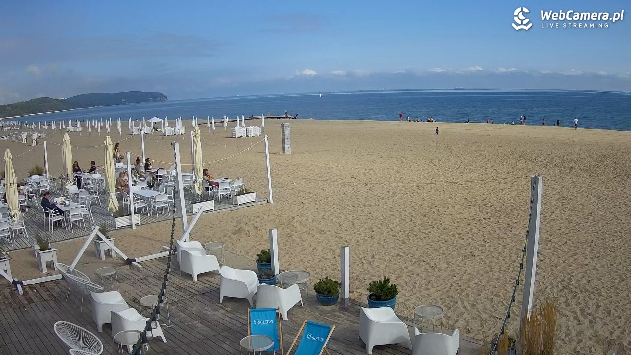 Sopot - widok na plażę NOWOŚĆ - 01 wresień 2025, 10:52
