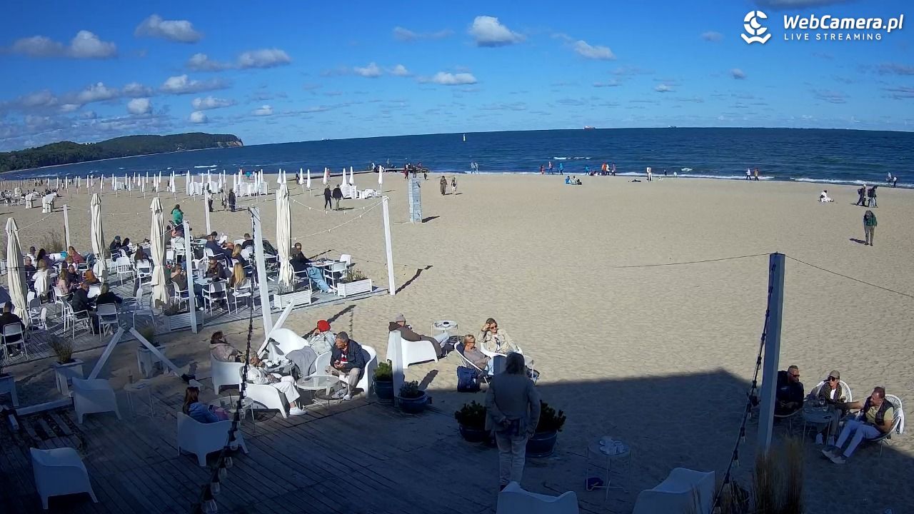 Sopot - widok na plażę NOWOŚĆ - 28 wresień 2025, 14:10