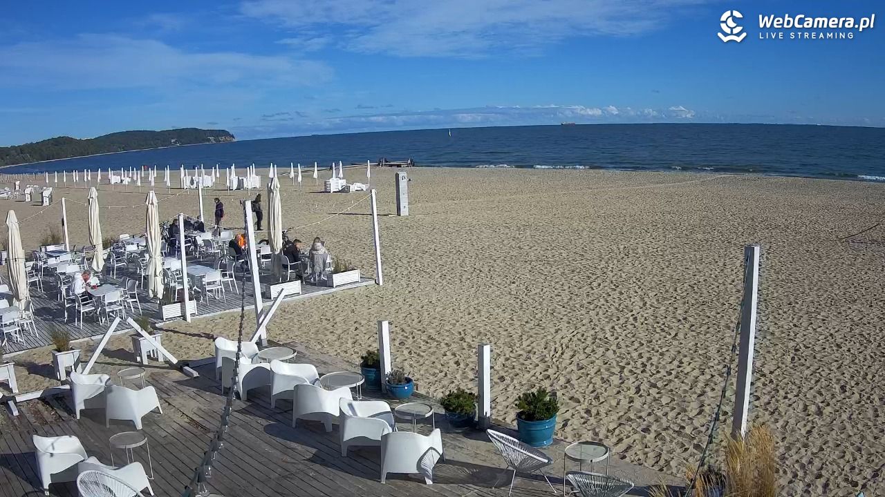Sopot - widok na plażę NOWOŚĆ - 28 wresień 2025, 09:59