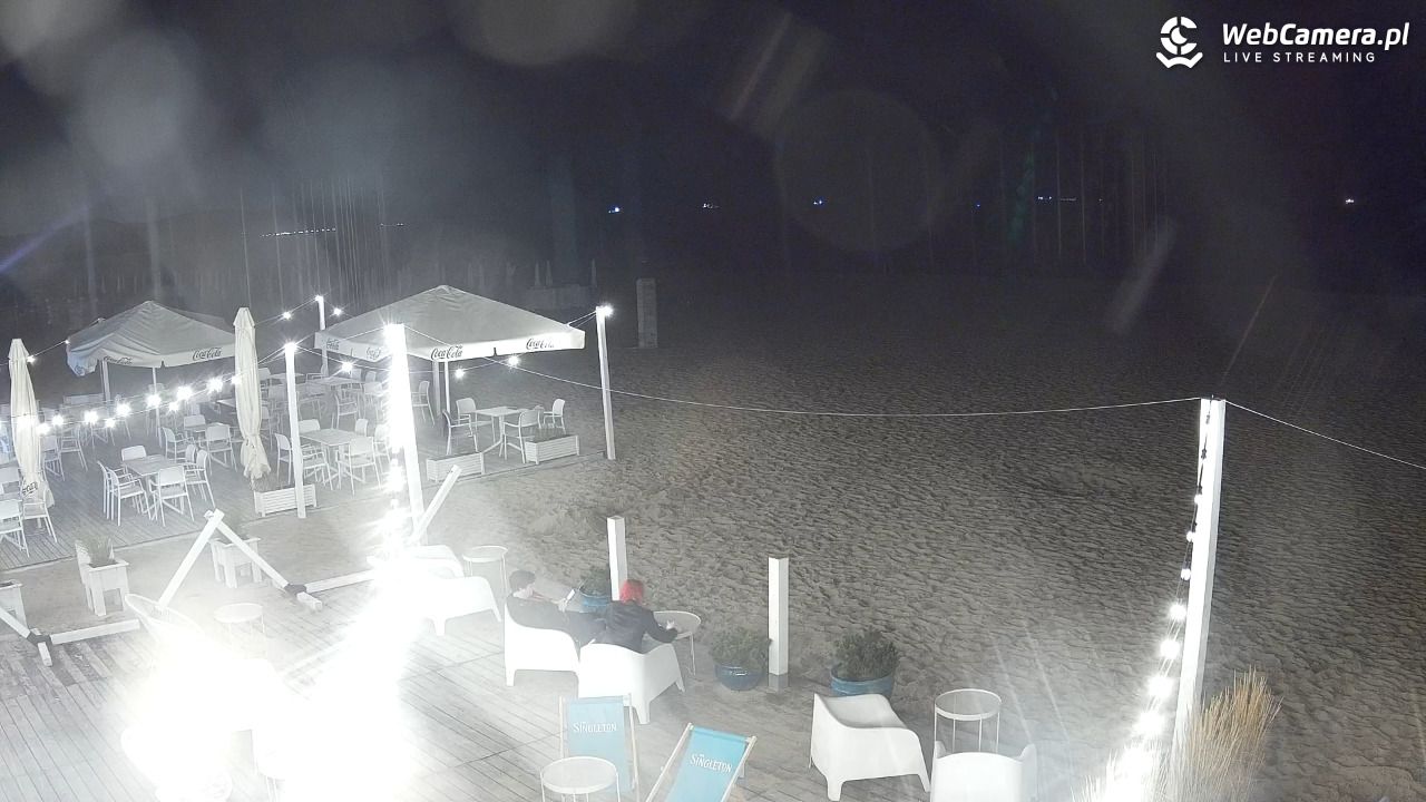 Sopot - widok na plażę NOWOŚĆ - 31 sierpień 2025, 21:05