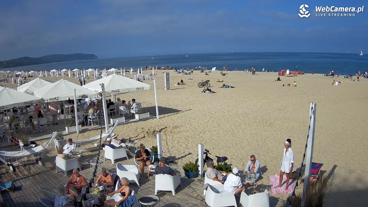 Sopot - widok na plażę NOWOŚĆ - 31 sierpień 2025, 15:30