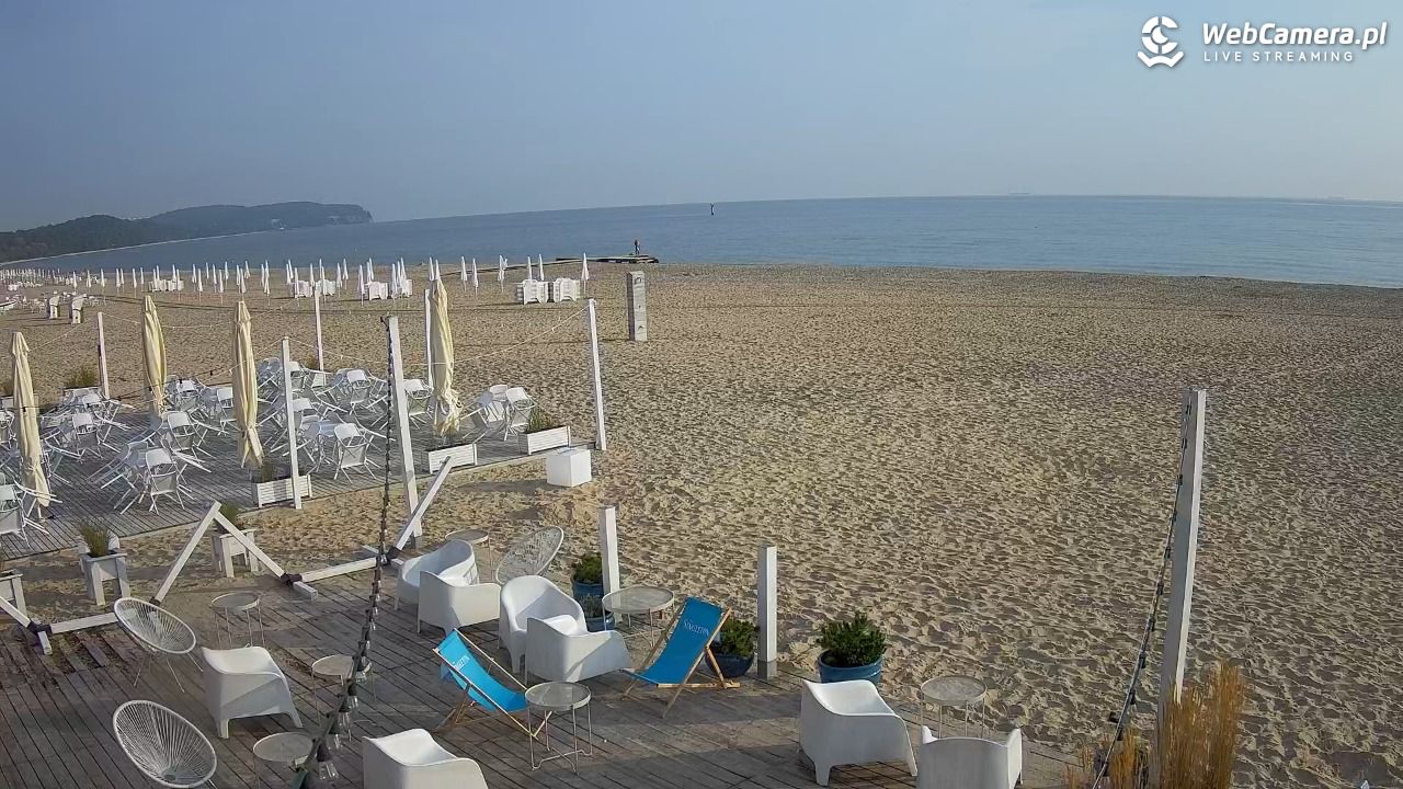 Sopot - widok na plażę NOWOŚĆ - 02 wresień 2025, 08:03